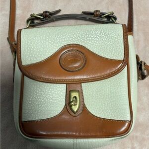 Dooney & Bourke cream and Brown Crossbody Bag